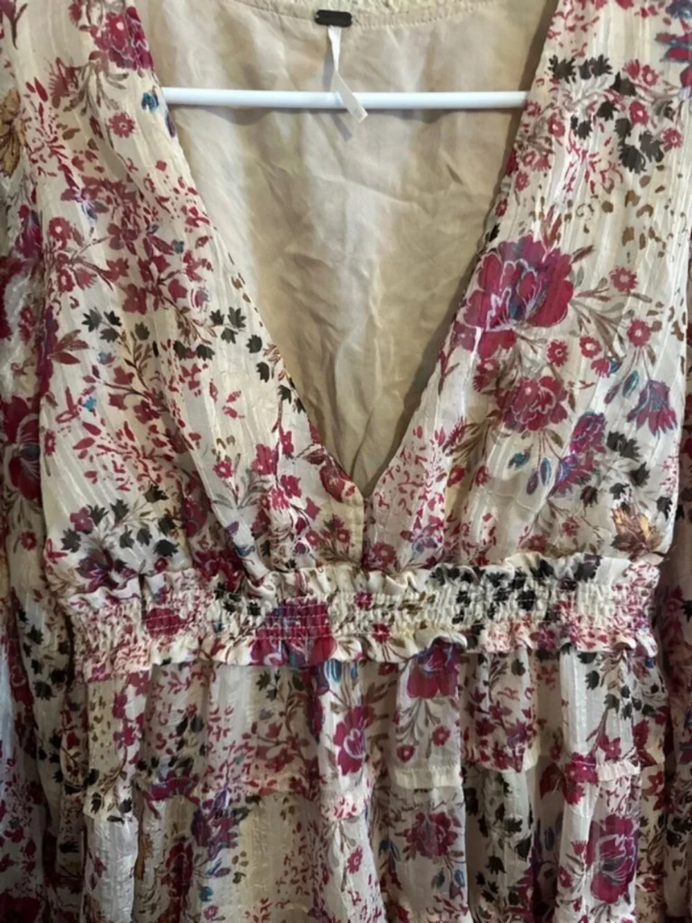 Free people medium dress tiered floral boho